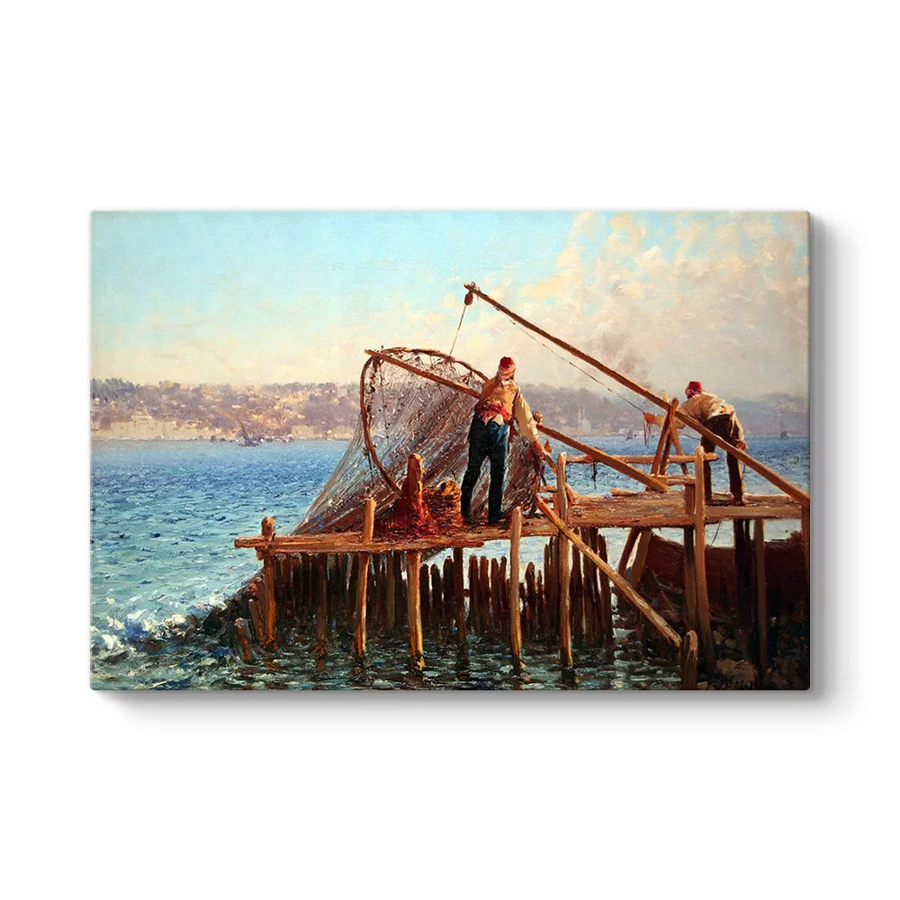 Fausto Zonaro - Balıkçılar Tablosu - Model 1
